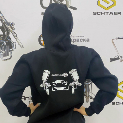 Sagola толстовка с принтом 100% хлопок, XXXL